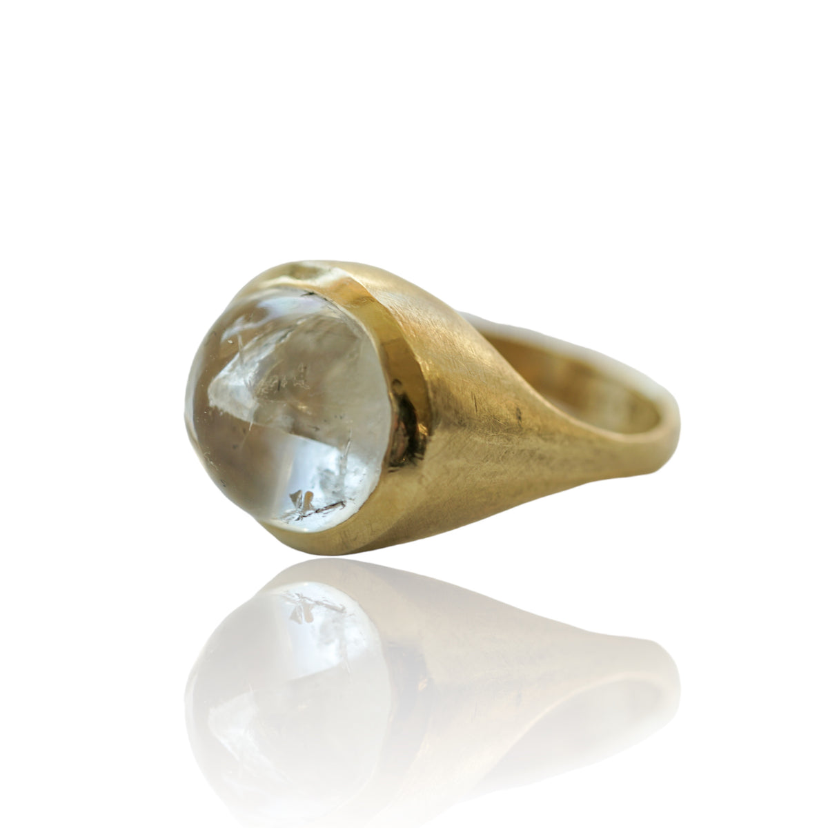 Enhydro Quartz gold ring