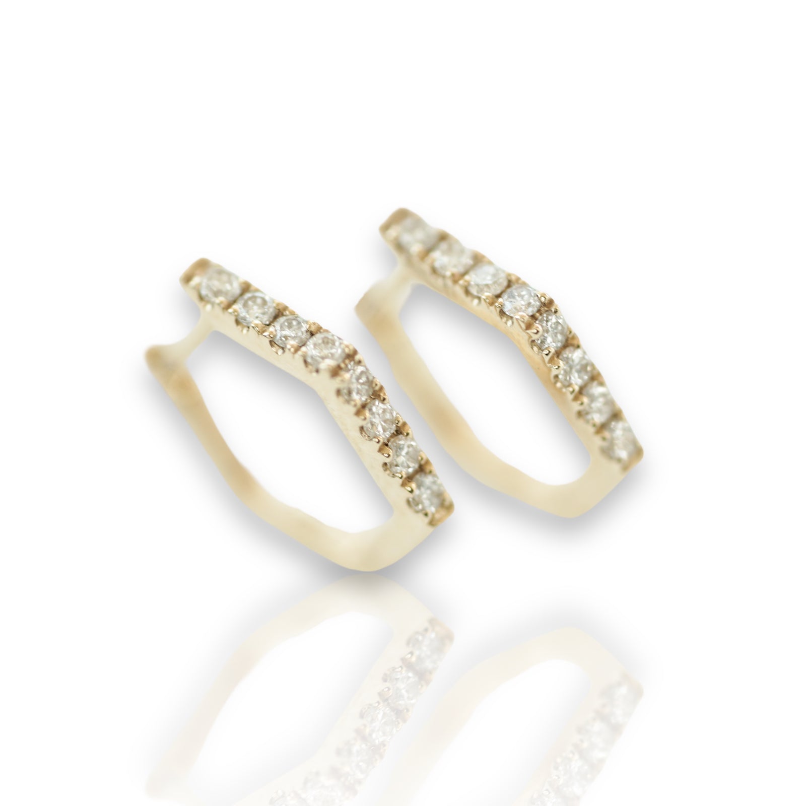 Diamond hexagon gold Huggies