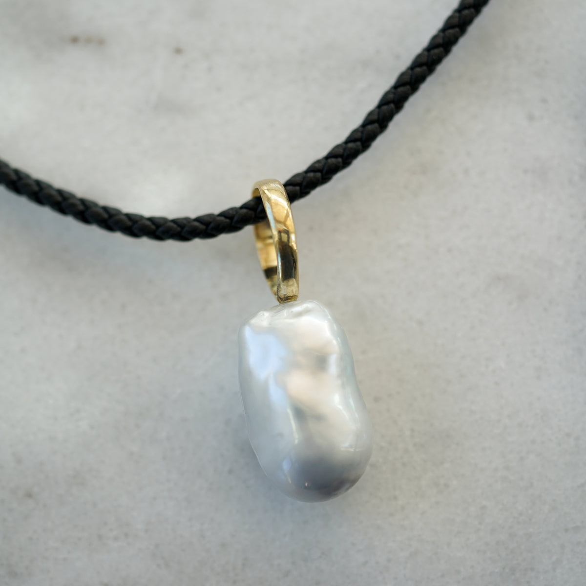Baroque South Sea Pearl gold necklace