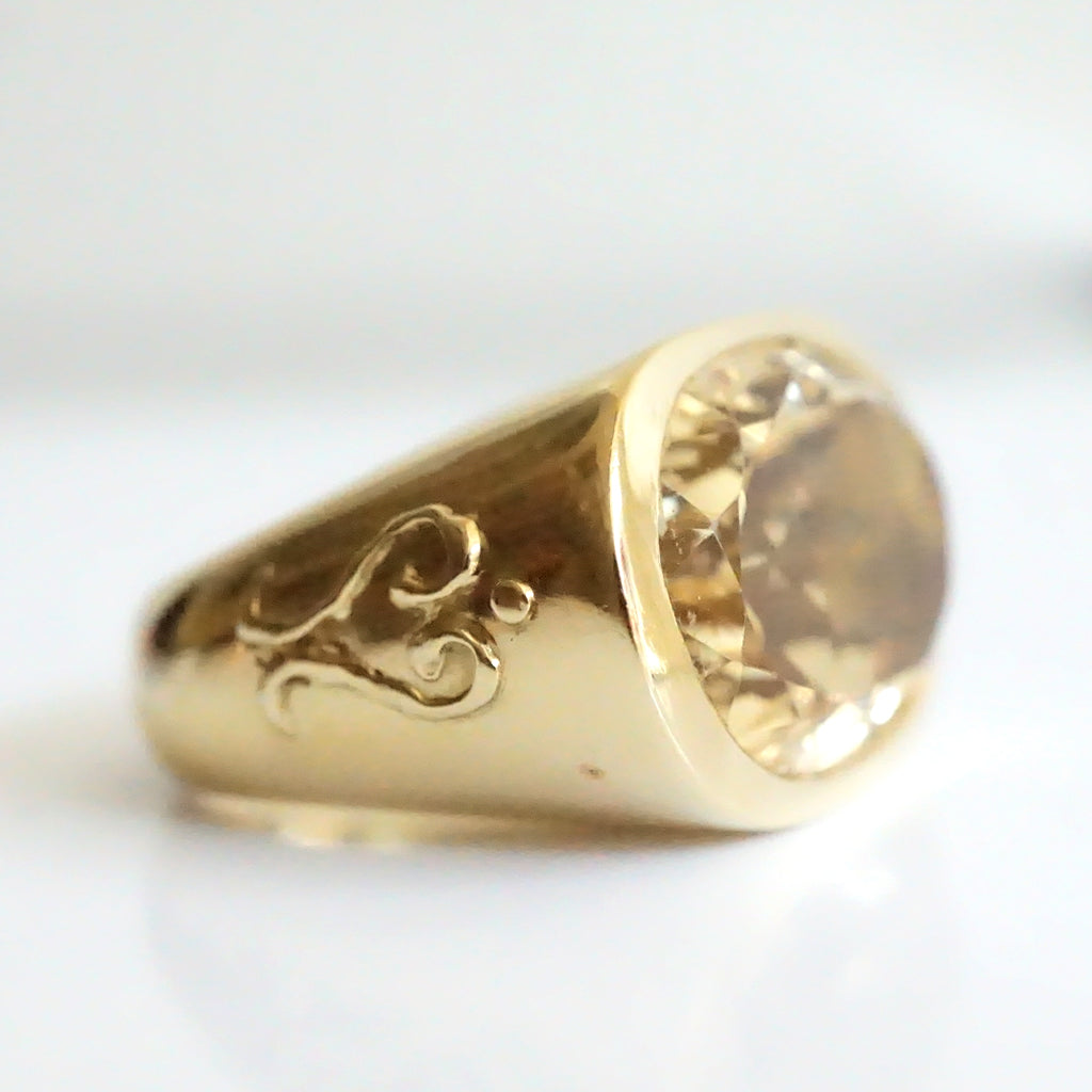 22ct Citrine Gold Ring