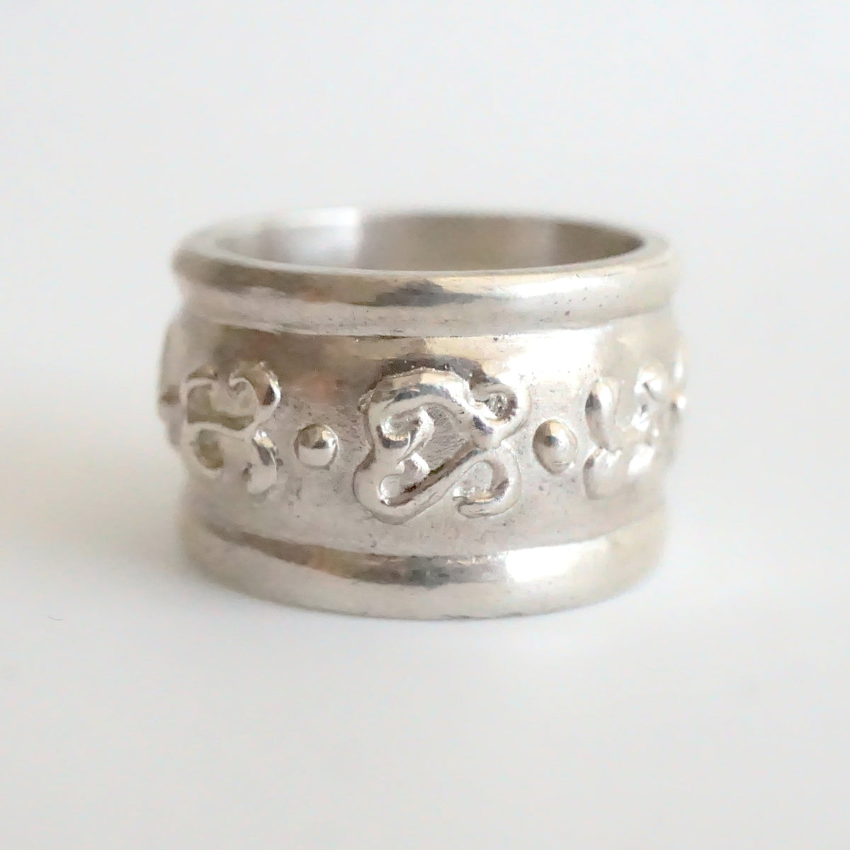 Romanesque Band Silver