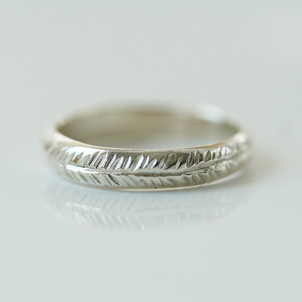 Fern Silver ring