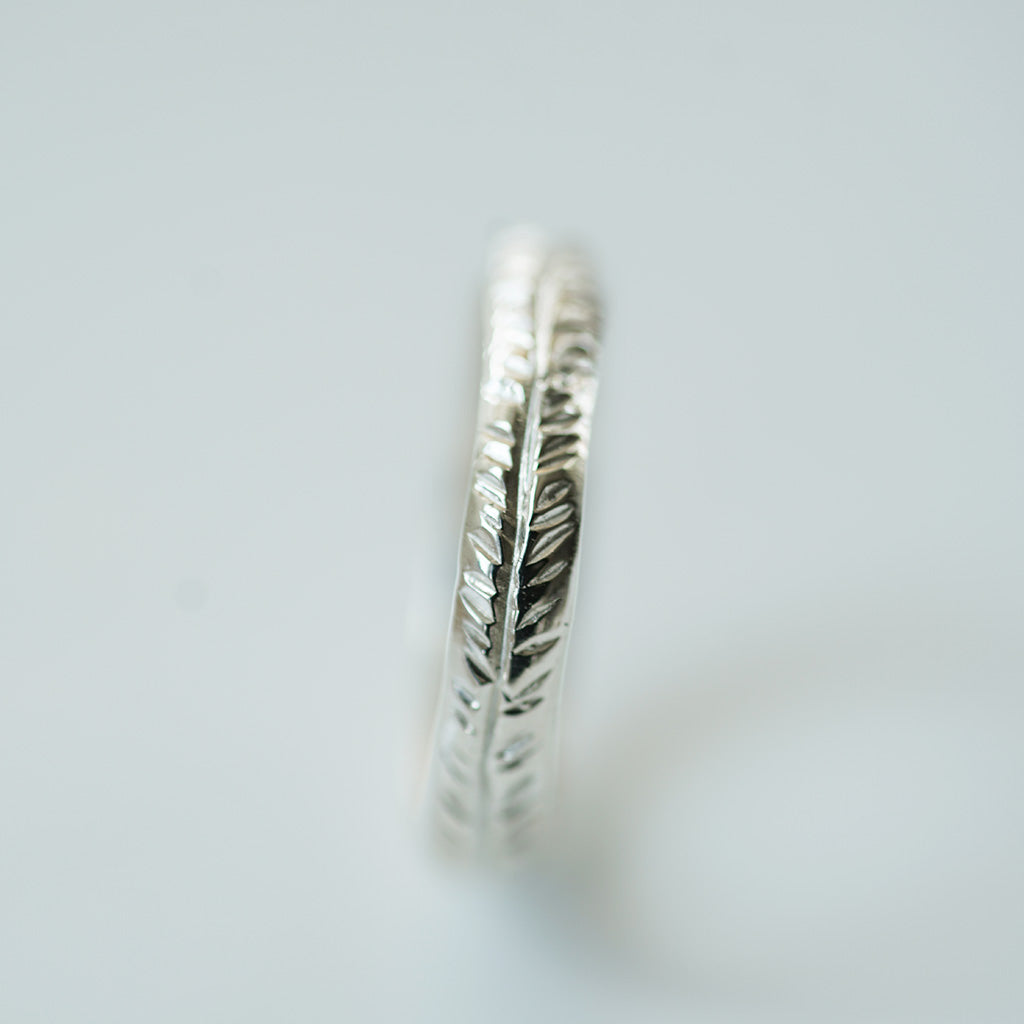 Fern Silver ring