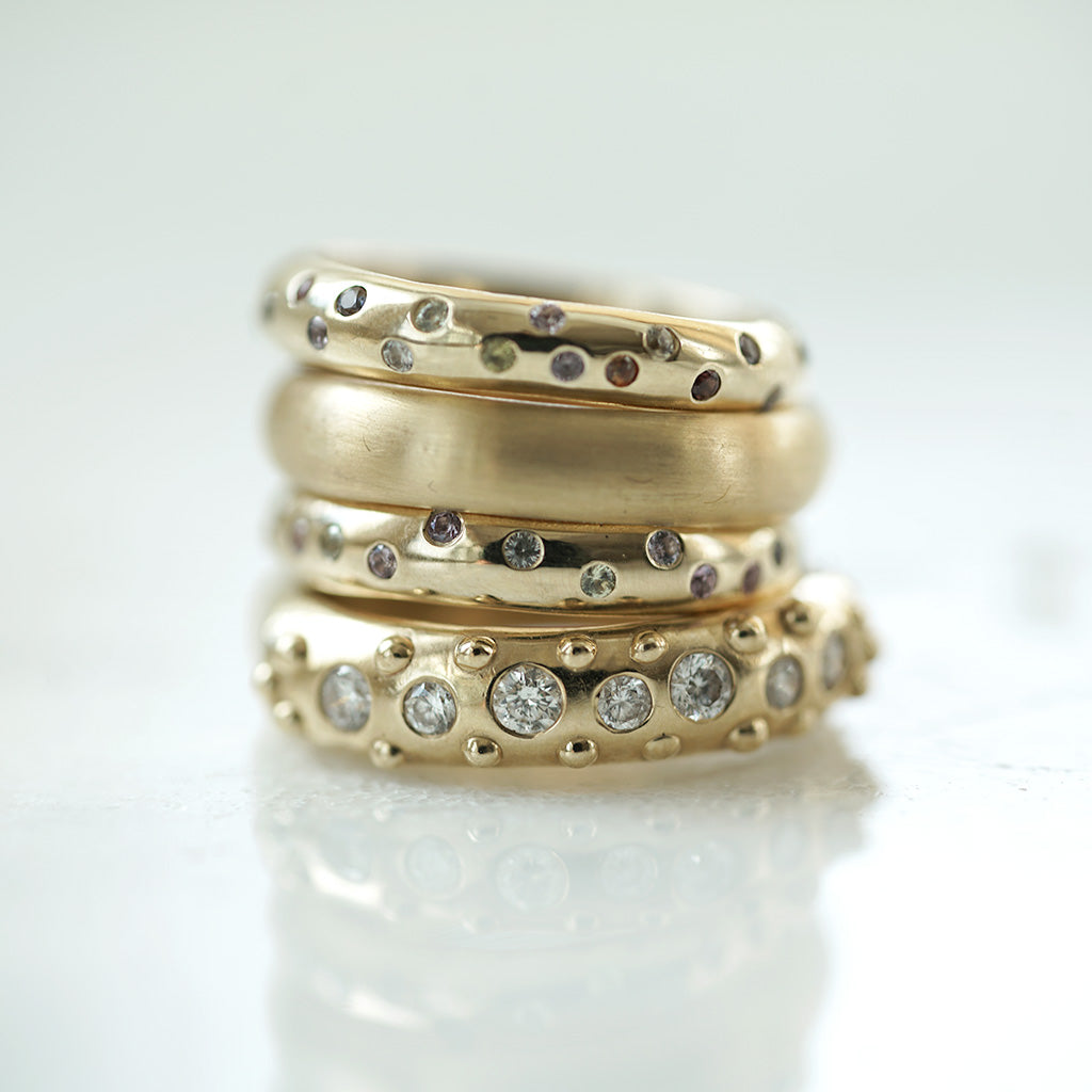 Gold Band satin finish 5mm wide