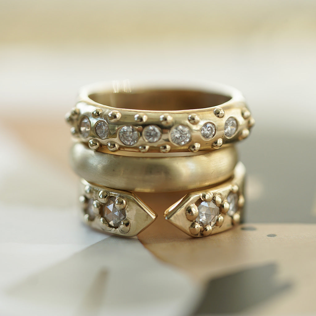 Gold Band satin finish 5mm wide