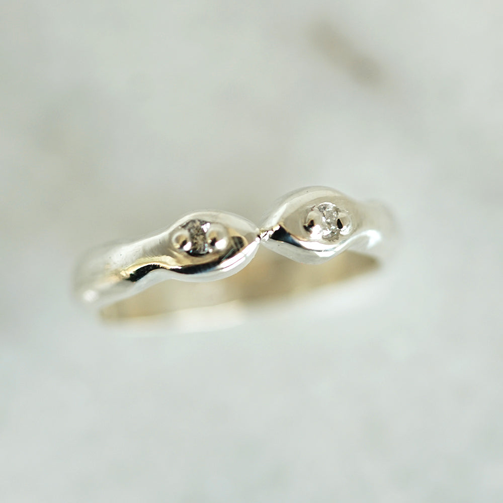 Thin Snake ring in silver